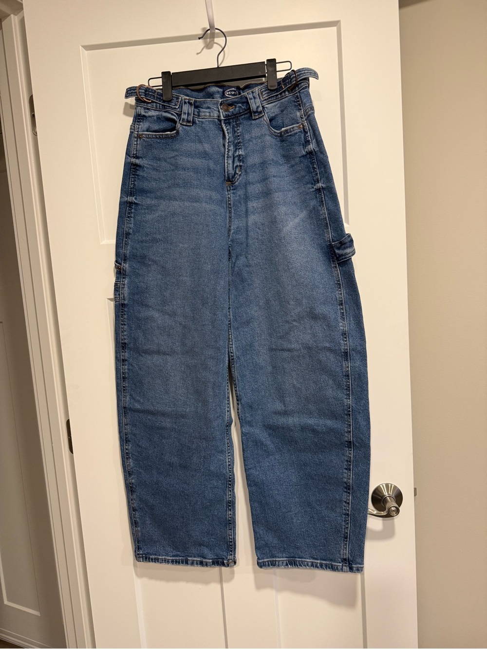 Scoop Vintage-Style Denim Cargo Pants | Size O | Like New